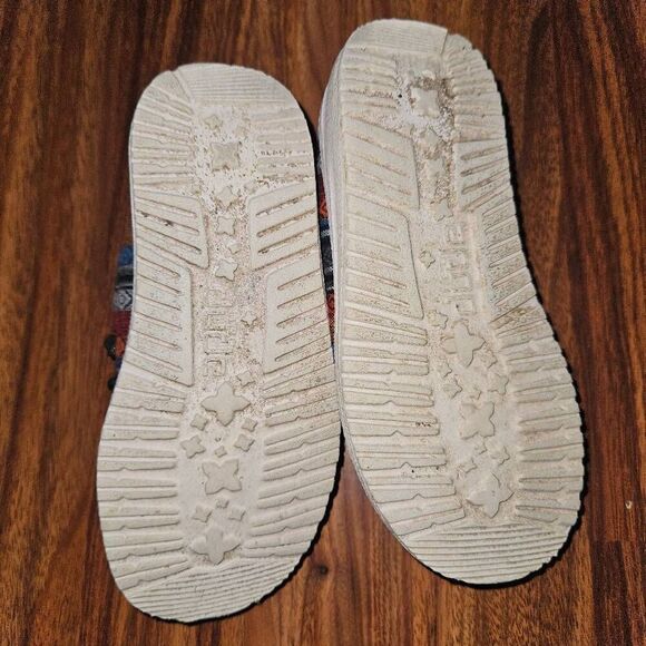 Hey Dudes Multi Colored Striped Patterned Slip On Shoes Toddler Size 9 - Picture 4 of 6